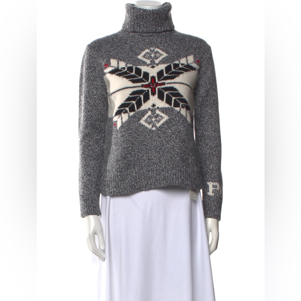Polo Ralph Lauren Nordic Snowflake Turtleneck Sweater – Size S - Picture 6 of 6